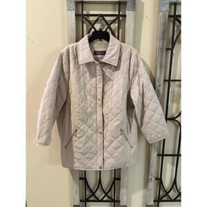 Liz Claiborne Quilted Full Zip Up Jacket     Size XL